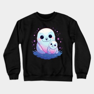 Harp Seal Fathers Day Crewneck Sweatshirt